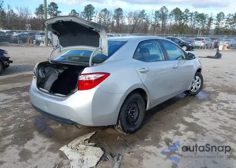 2015 Toyota Corolla L from USA, damaged, VIN 2T1BURHE9FC229423